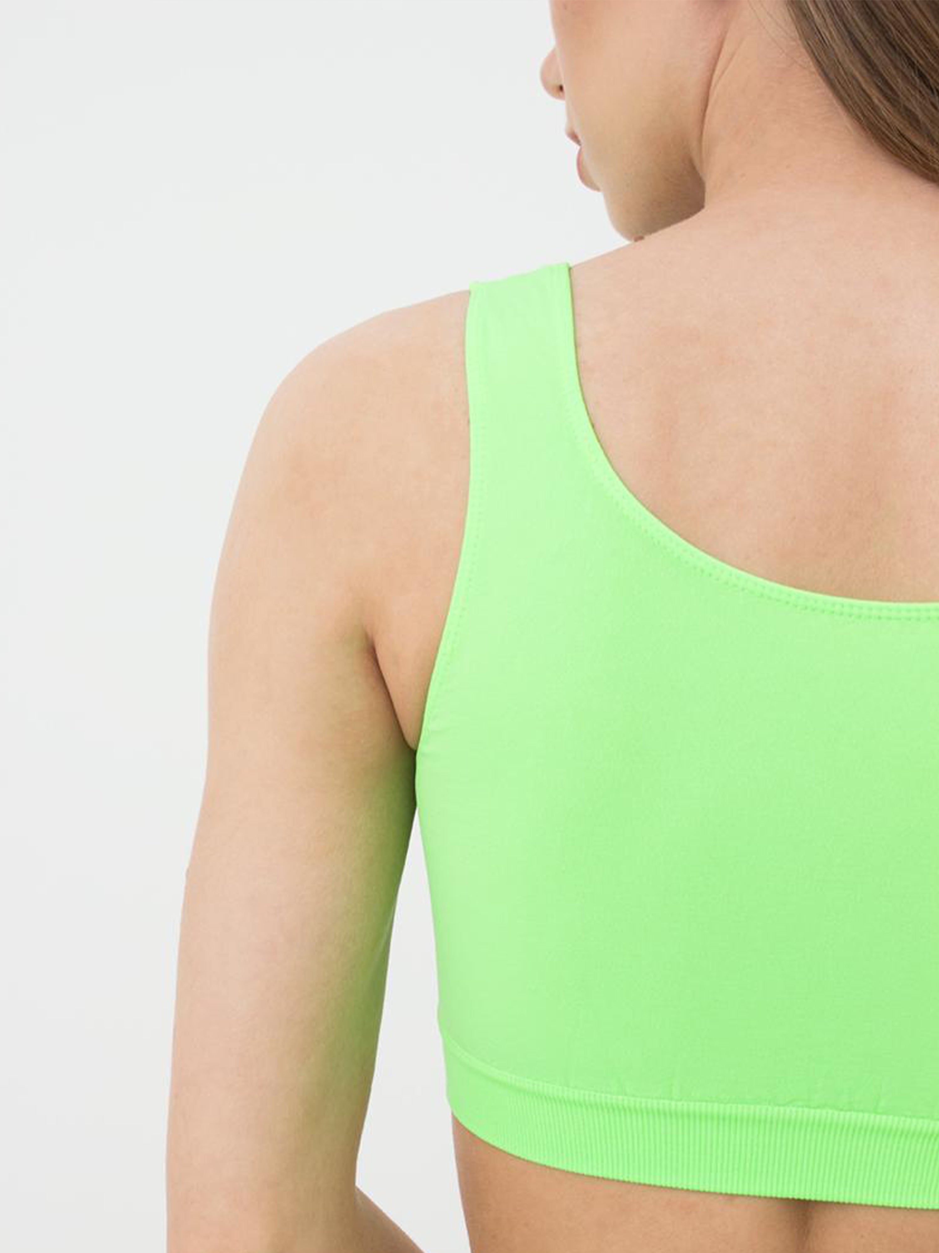 Seamless Wellness Bra in Neon Green