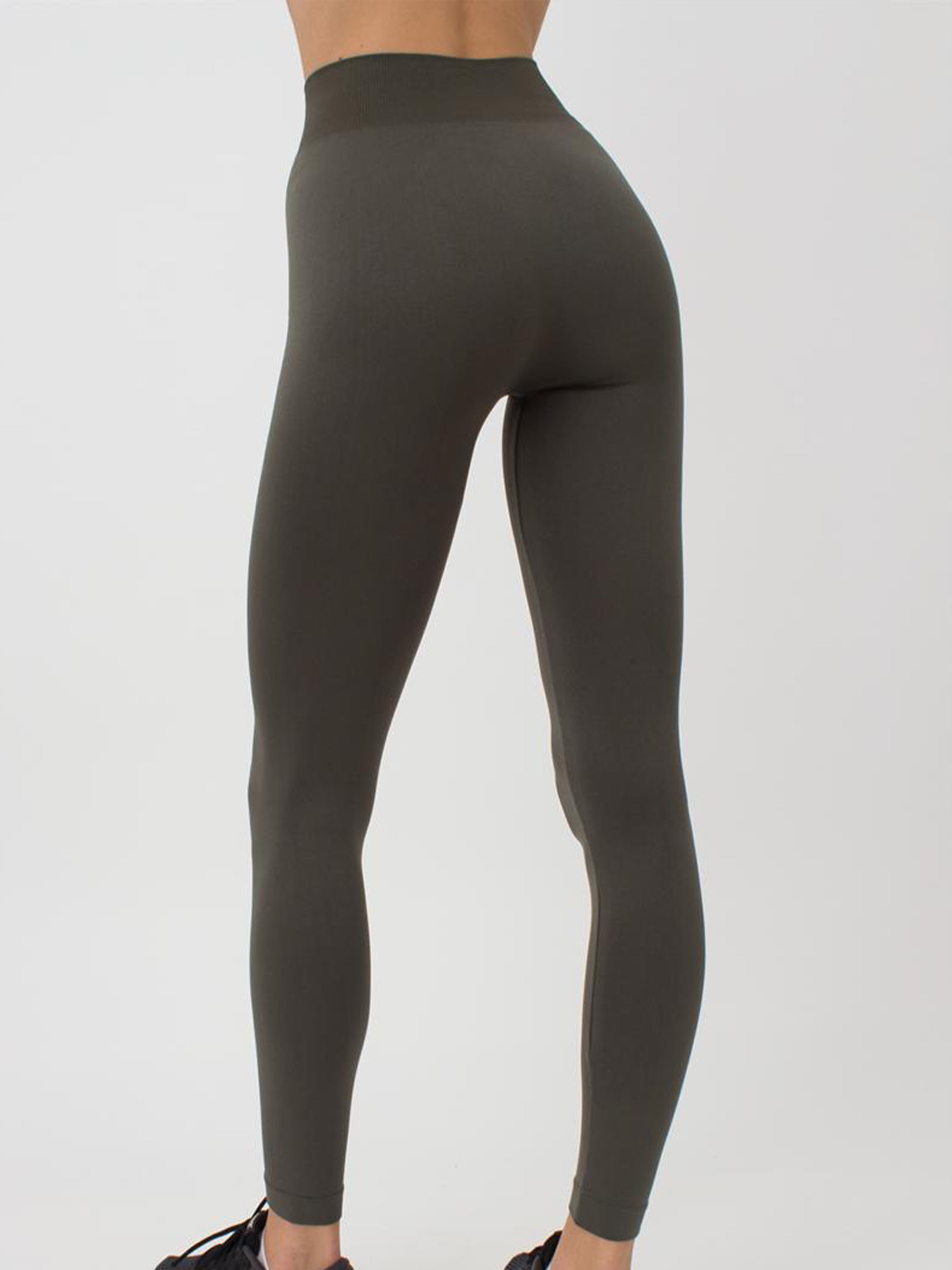 Seamless High Waist Leggings in Khaki