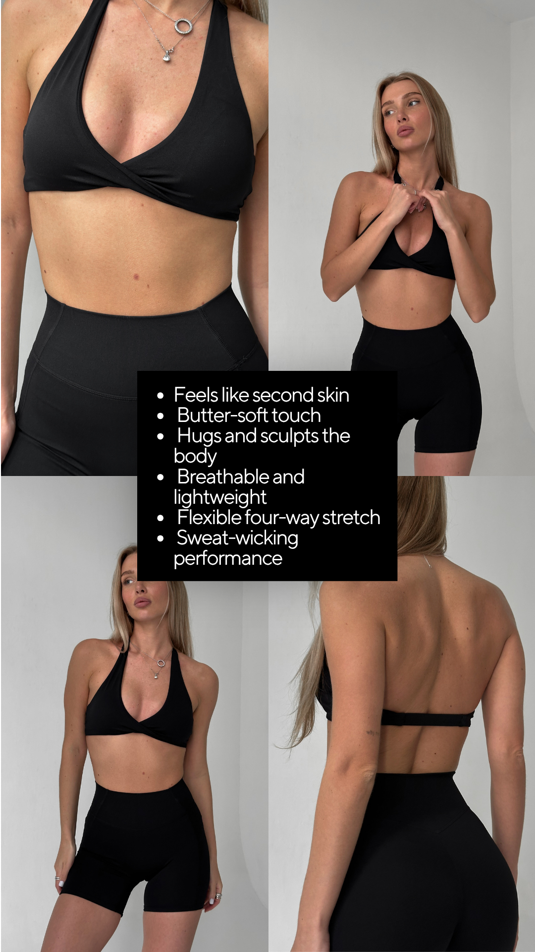 Nyx Halter Top in Black