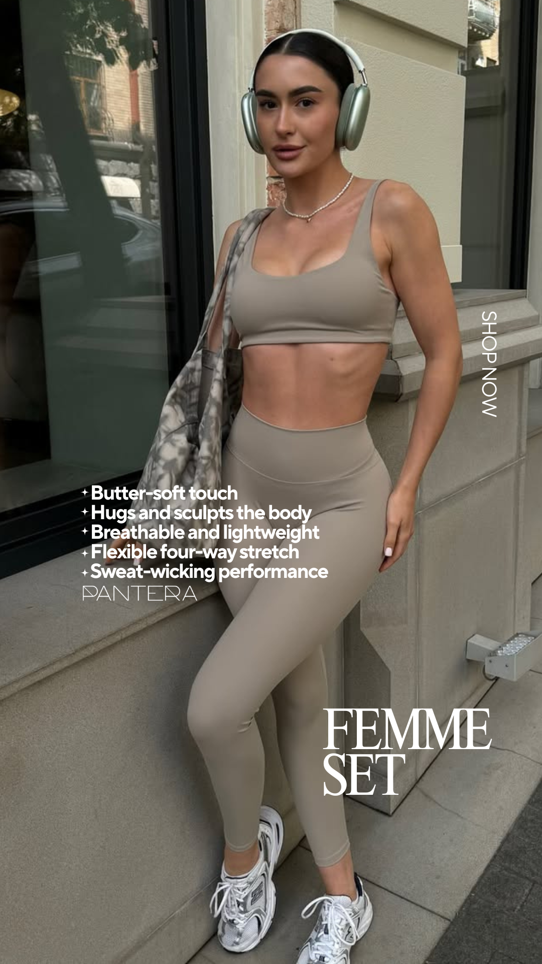 Femme High-Waist Scrunch Leggings in Nude