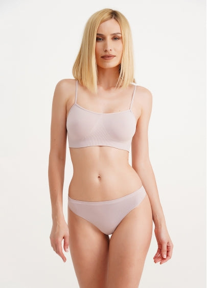 Seamless Cami Bra in Pastel Pink