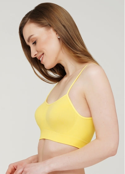 Seamless Cami Bra in Sunshine Yellow