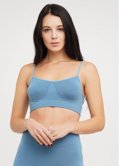 Seamless Cami Bra in Dusk Blue