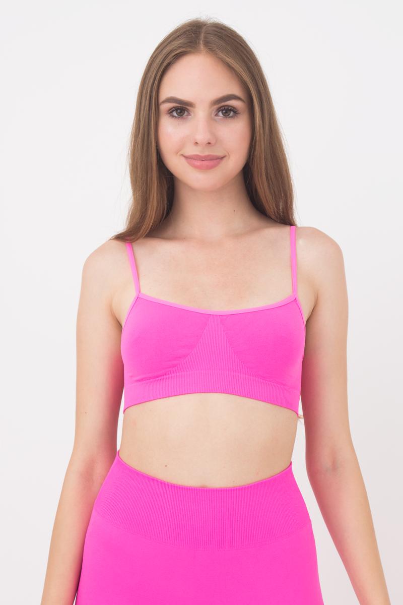 Seamless Cami Bra in Neon Pink