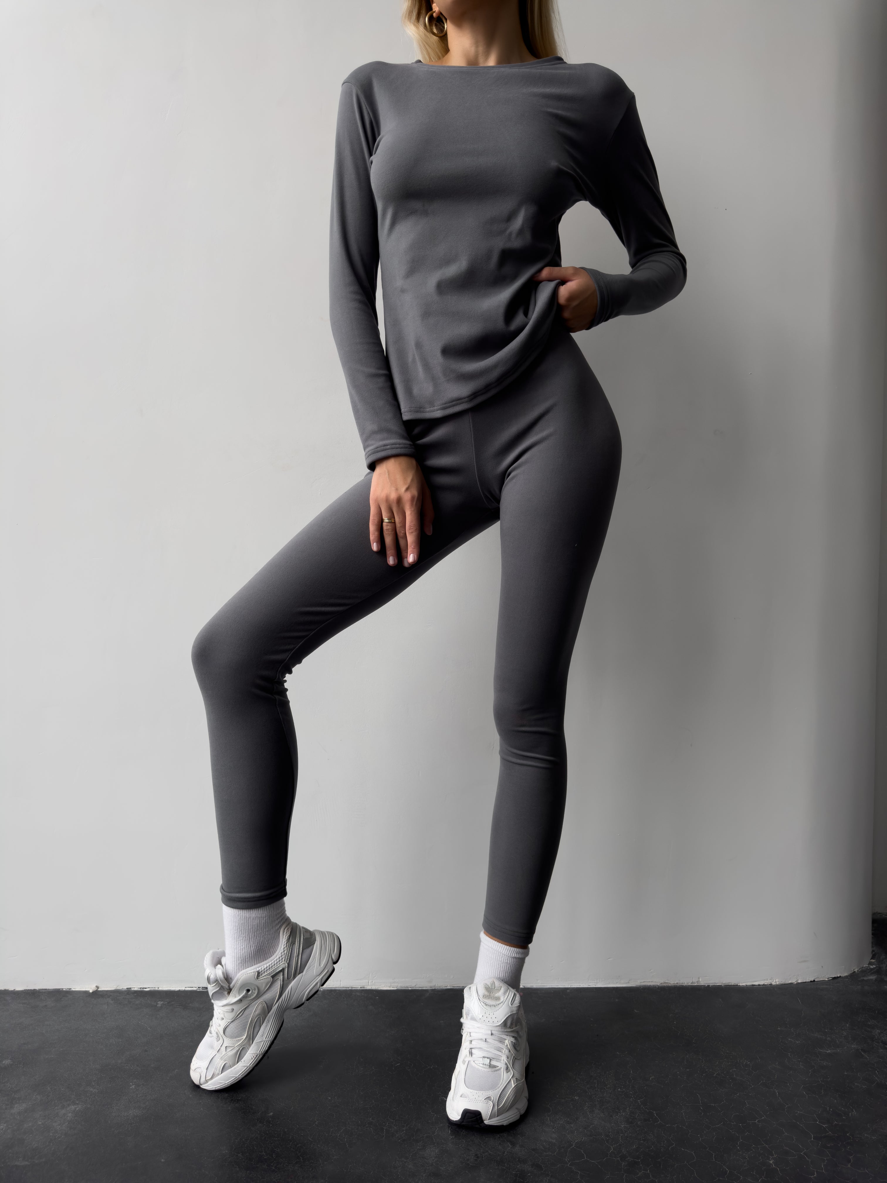Molly Thermal Set in Gray