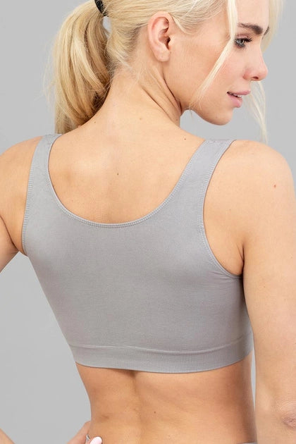 Seamless Activewear Set: Bra & Leggings in Gray
