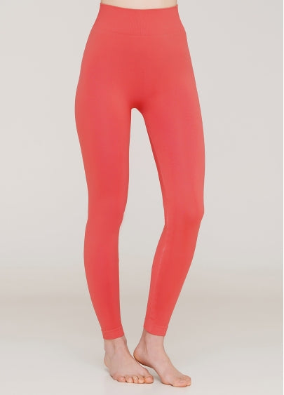 Seamless High Waist Leggings in Coral