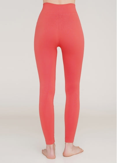 Seamless High Waist Leggings in Coral