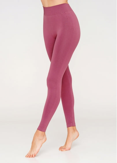 Seamless High Waist Leggings in Dusk Pink