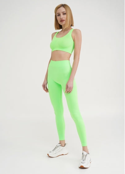 Seamless High Waist Leggings in Neon Green