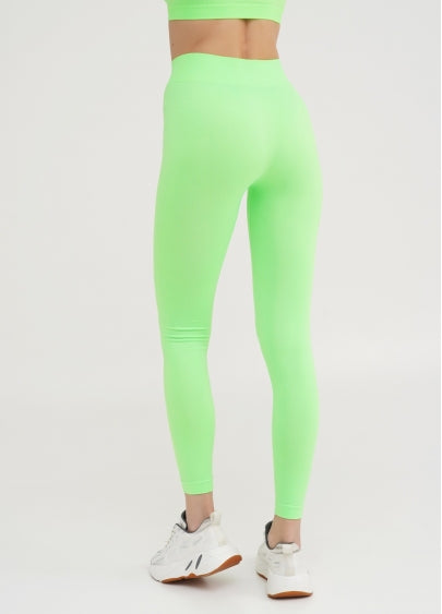 Seamless High Waist Leggings in Neon Green