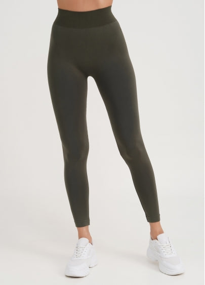 Seamless High Waist Leggings in Khaki