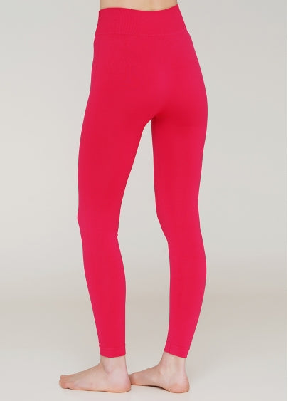 Seamless High Waist Leggings in Deep Pink