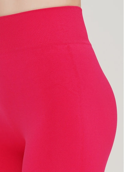 Seamless High Waist Leggings in Deep Pink