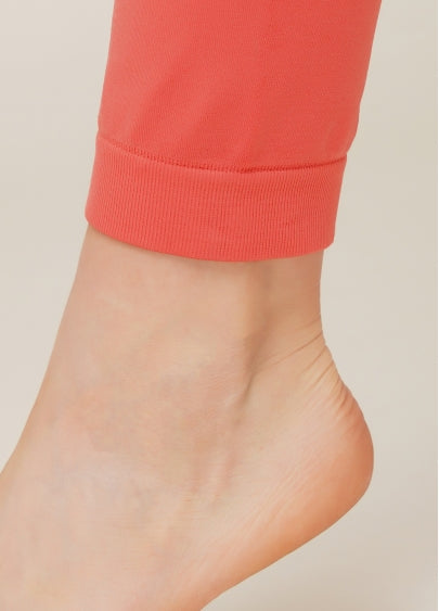 Seamless Ultra Wide Waistband Leggings in Coral