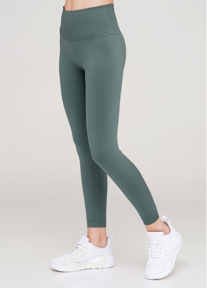 Seamless Ultra Wide Waistband Leggings in Khaki