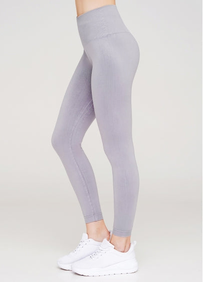 Seamless Ultra Wide Waistband Leggings in Gray