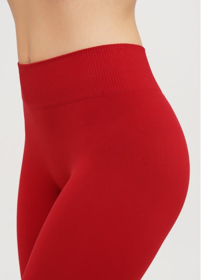 Seamless Mid Waist Leggings in Wine