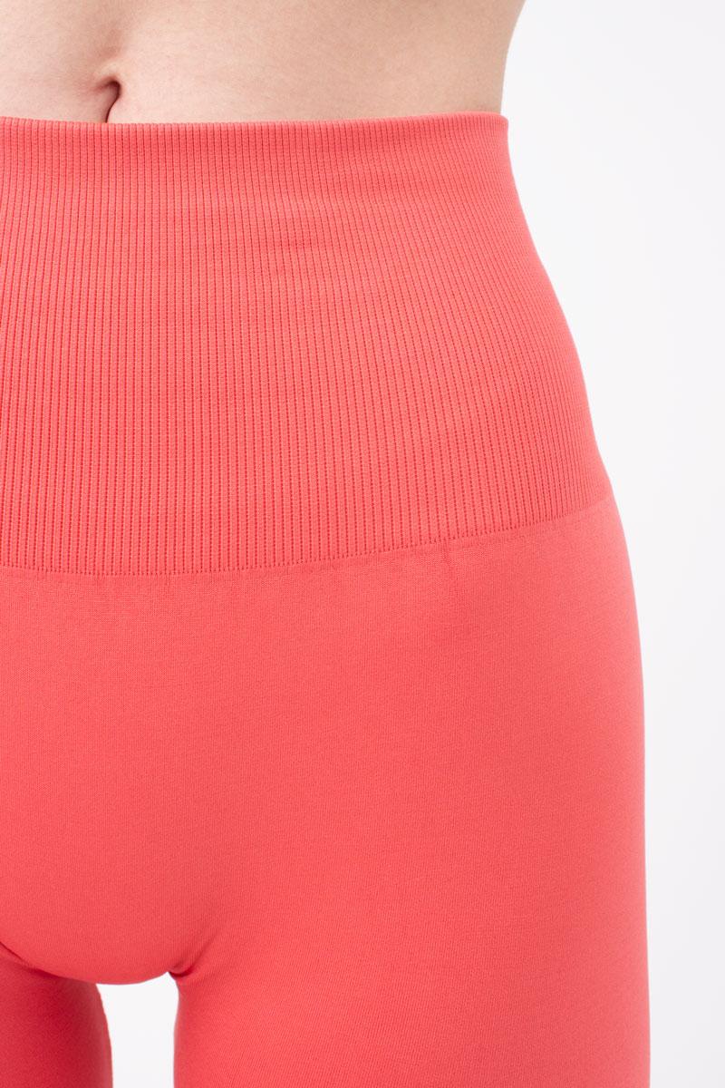 Seamless Ultra Wide Waistband Leggings in Coral