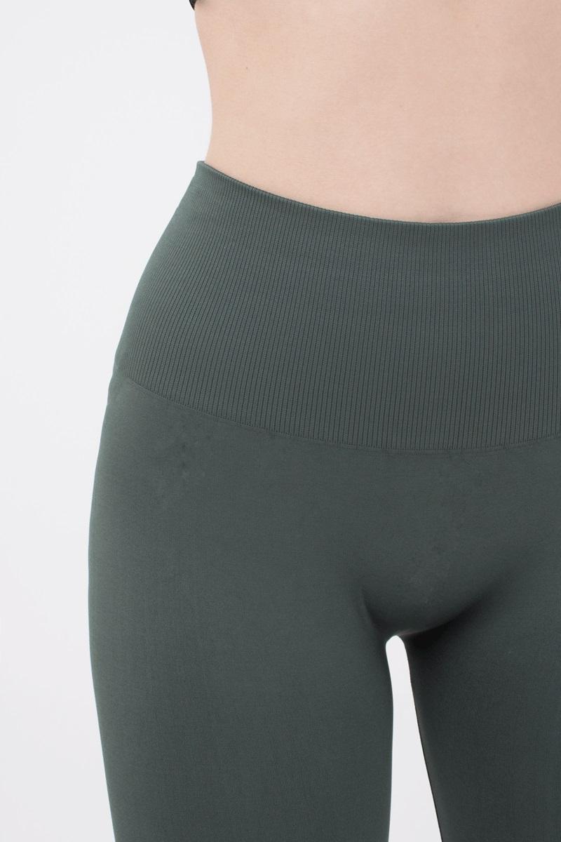 Seamless Ultra Wide Waistband Leggings in Khaki