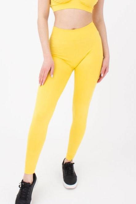 Seamless High Waist Leggings in Yellow