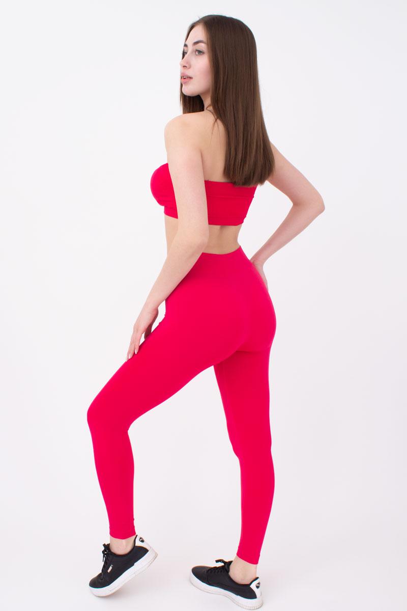 Seamless High Waist Leggings in Deep Pink