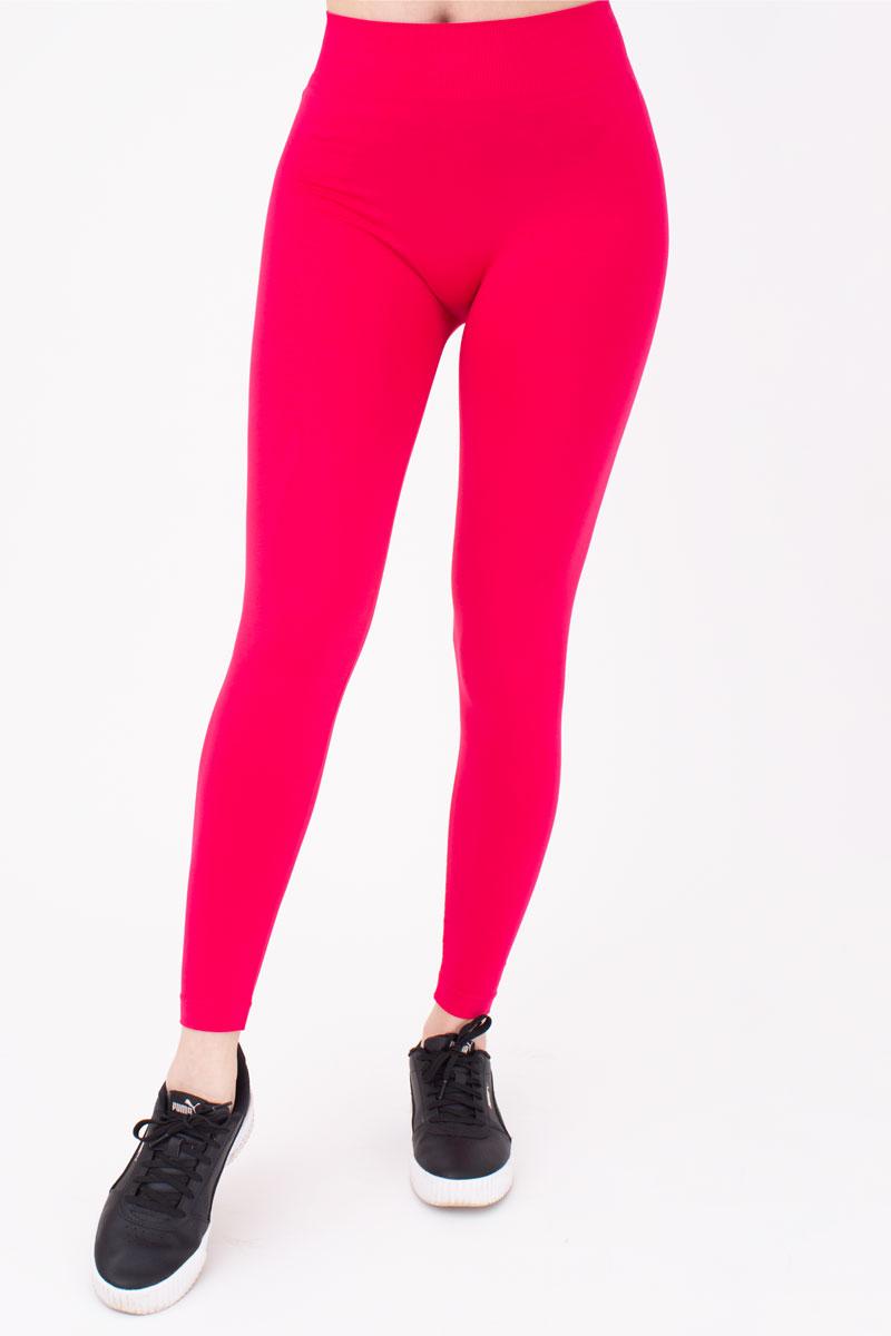 Seamless High Waist Leggings in Deep Pink