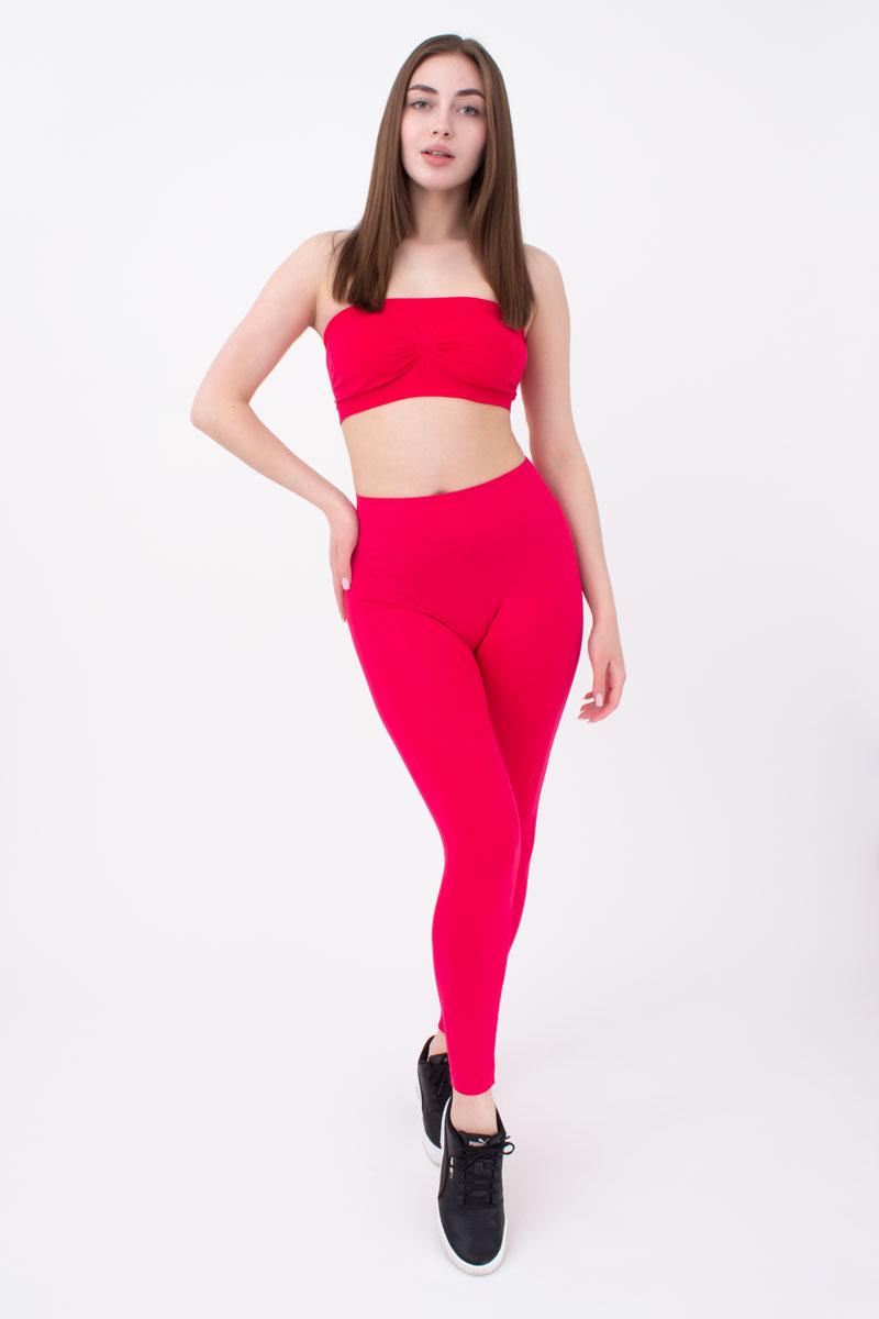 Seamless High Waist Leggings in Deep Pink