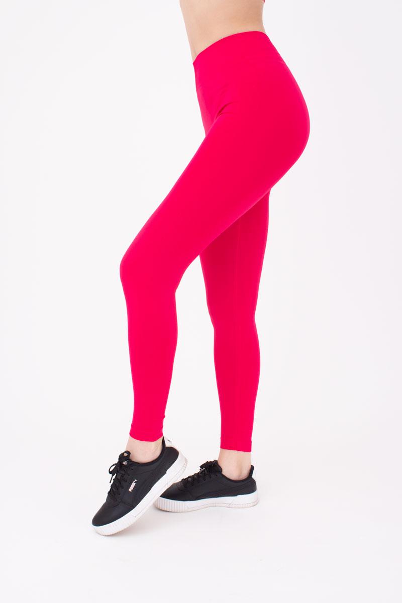 Seamless High Waist Leggings in Deep Pink