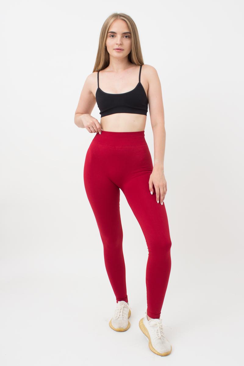 Seamless High Waist Leggings in Wine