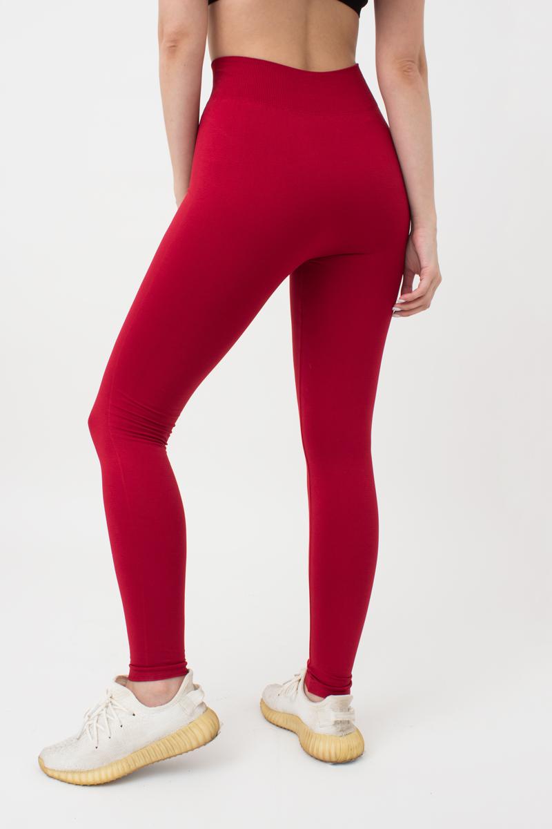 Seamless High Waist Leggings in Wine