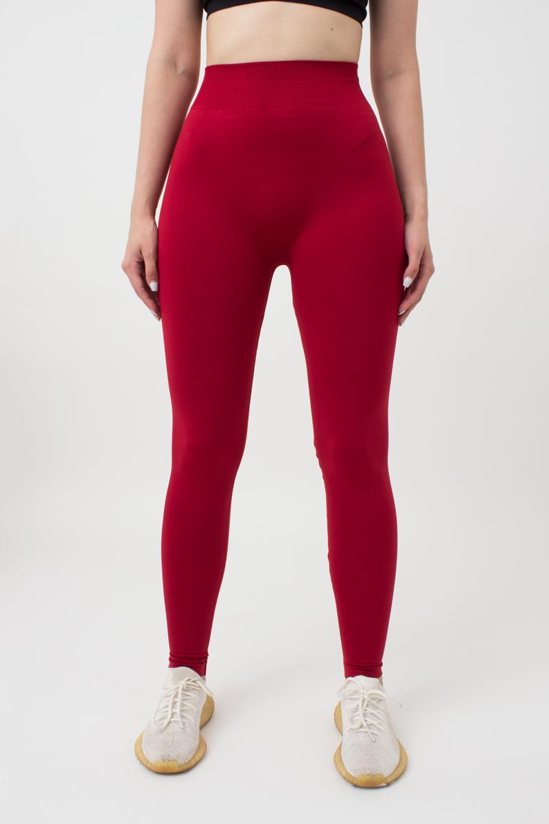 Seamless High Waist Leggings in Wine