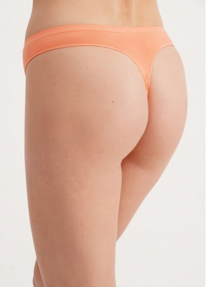 Seamless Thong Panty in Pastel Orange