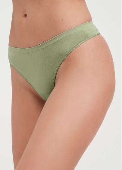 Seamless Thong Panty in Light Green