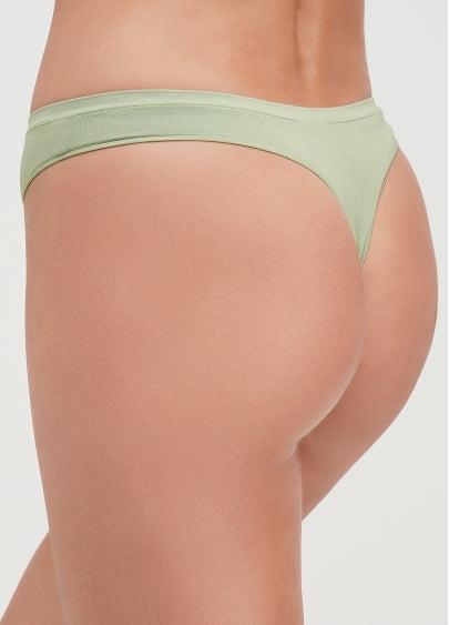 Seamless Thong Panty in Light Green