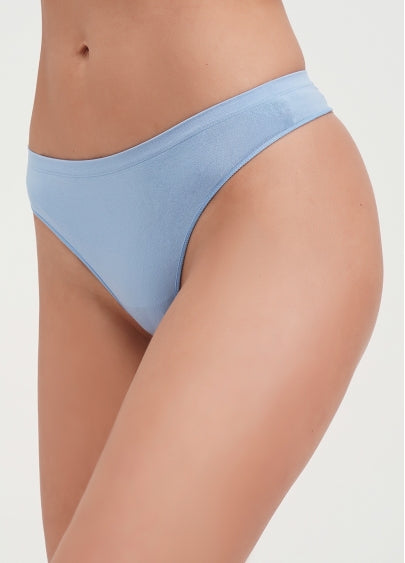 Seamless Thong Panty in Baby Blue