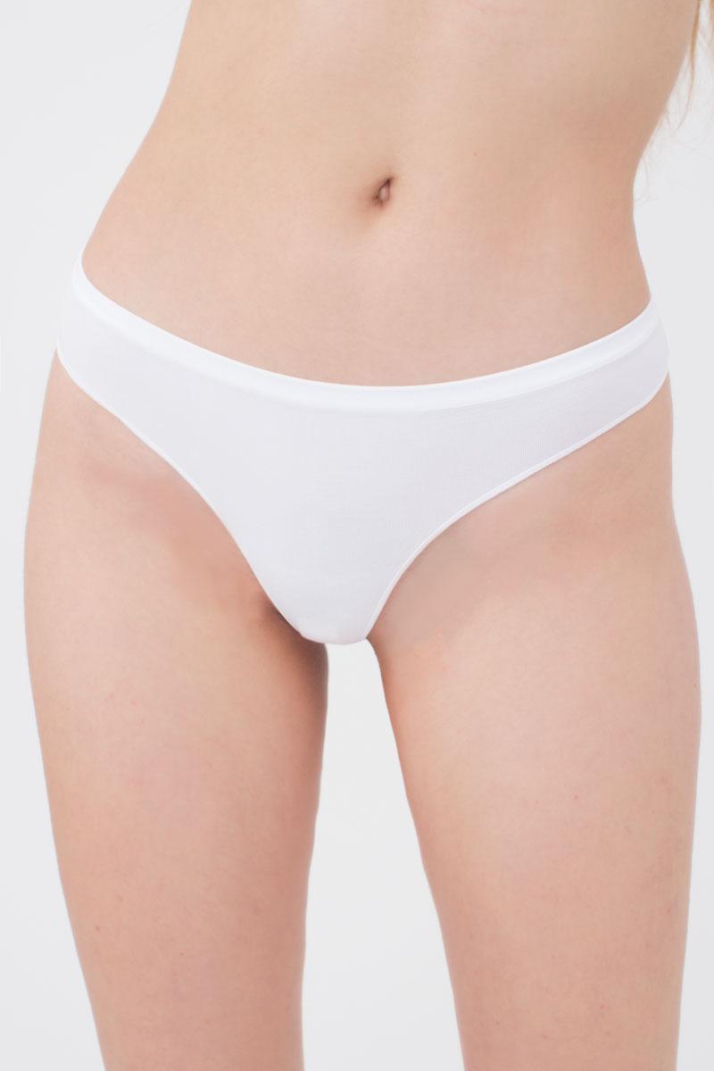 Seamless Thong Panty in White