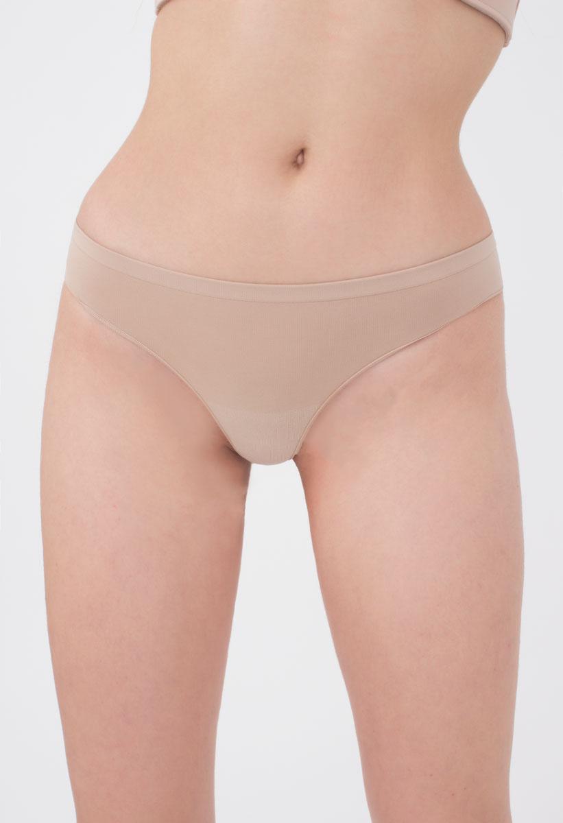 Seamless Thong Panty in Beige