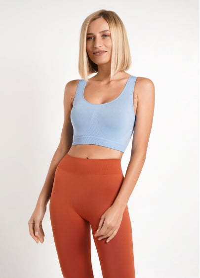 Seamless Wellness Bra in Baby Blue