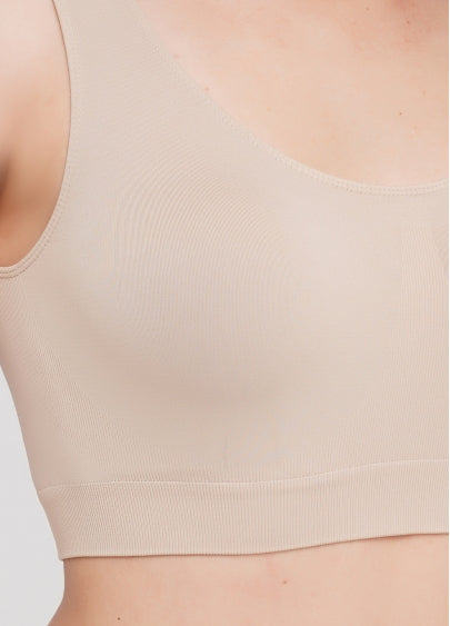 Seamless Wellness Bra in Beige