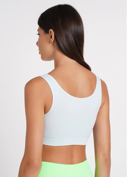 Seamless Wellness Bra in Icy Blue