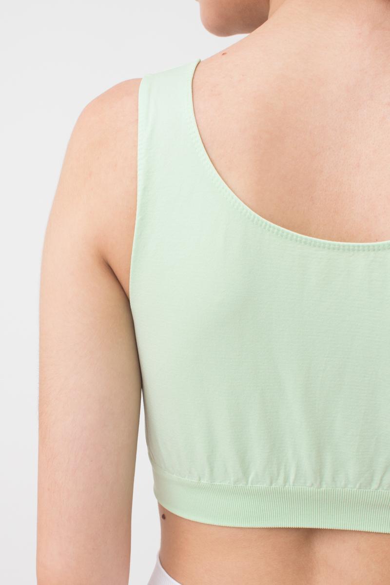 Seamless Wellness Bra in Green Ash