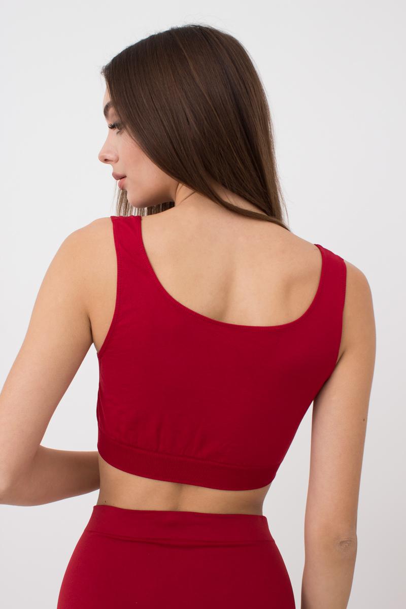 Seamless Wellness Bra in Wine