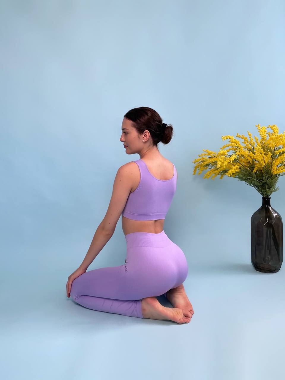 Seamless High Waist Leggings in Lavender