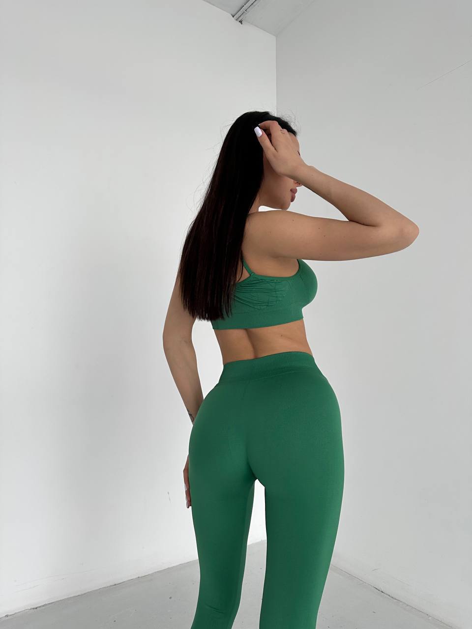 Seamless High Waist Leggings in Green