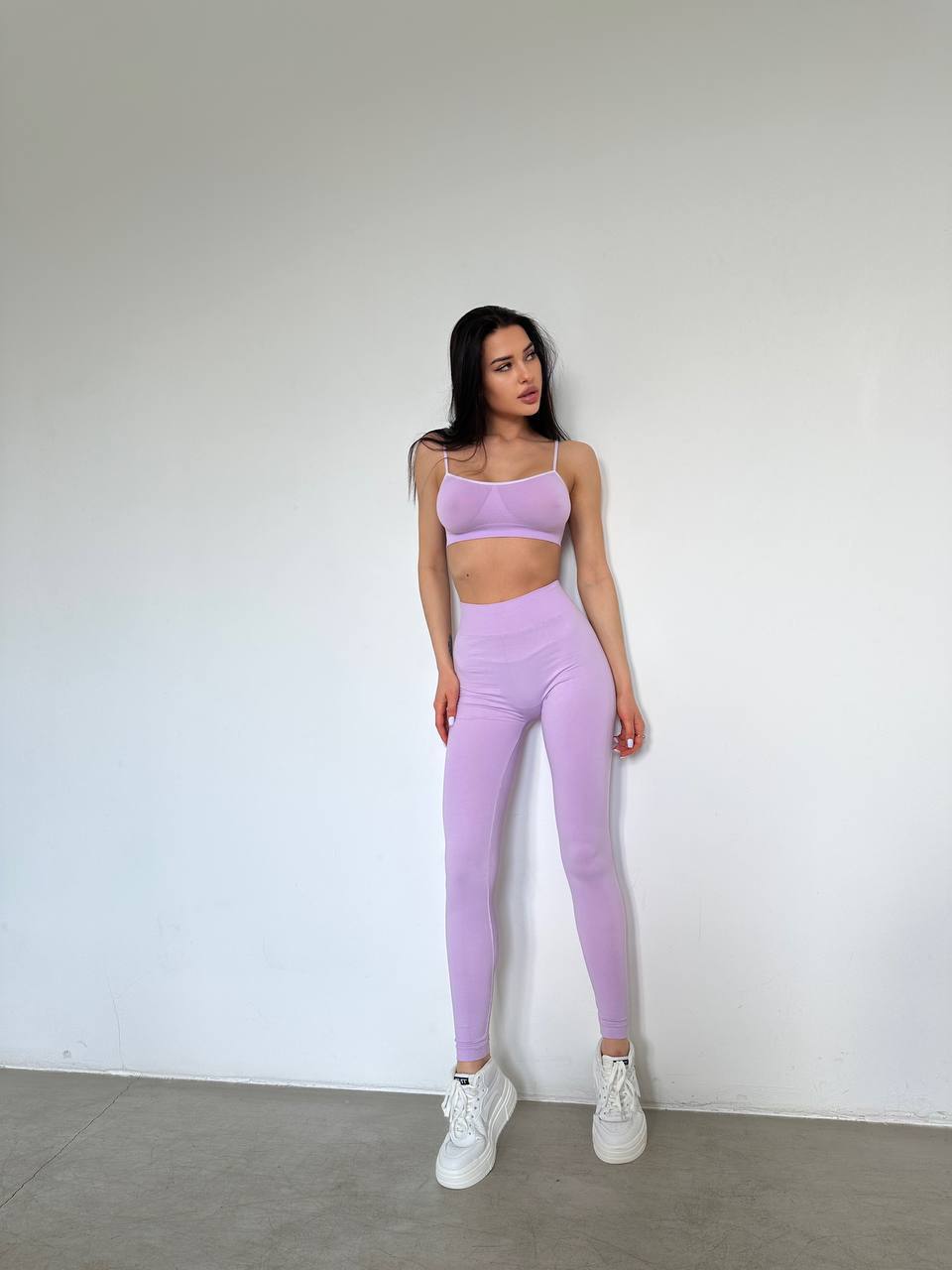 Seamless High Waist Leggings in Lavender