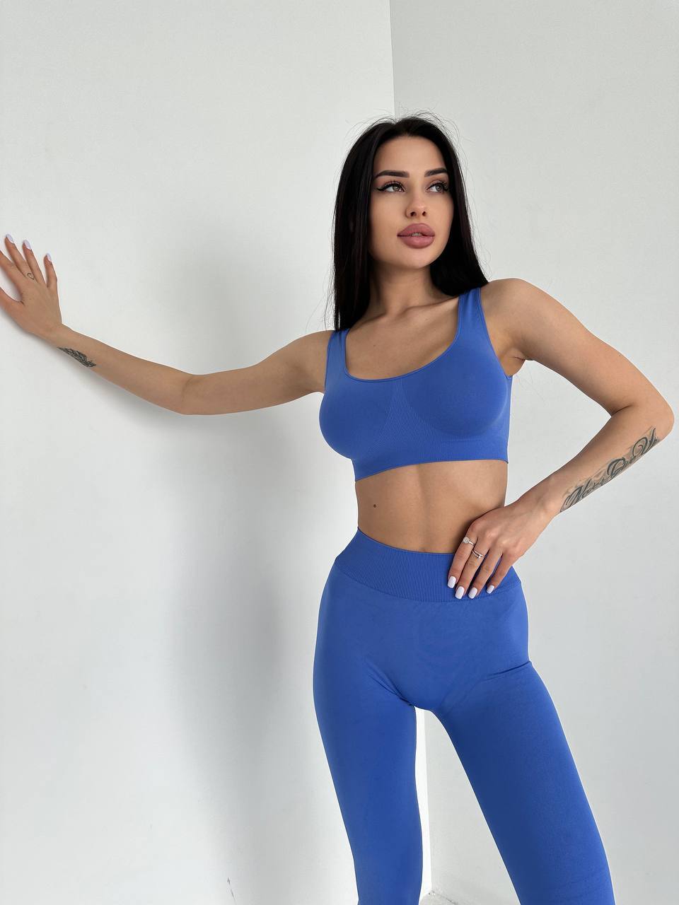 Seamless Wellness Bra in Electric Blue