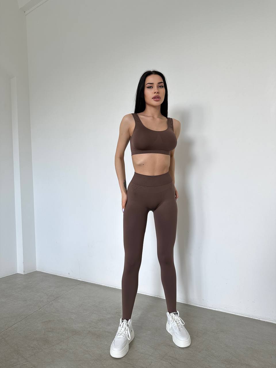 Seamless Wellness Bra in Brown