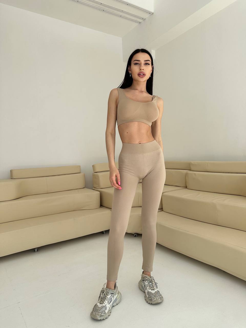 Seamless Wellness Bra in Beige