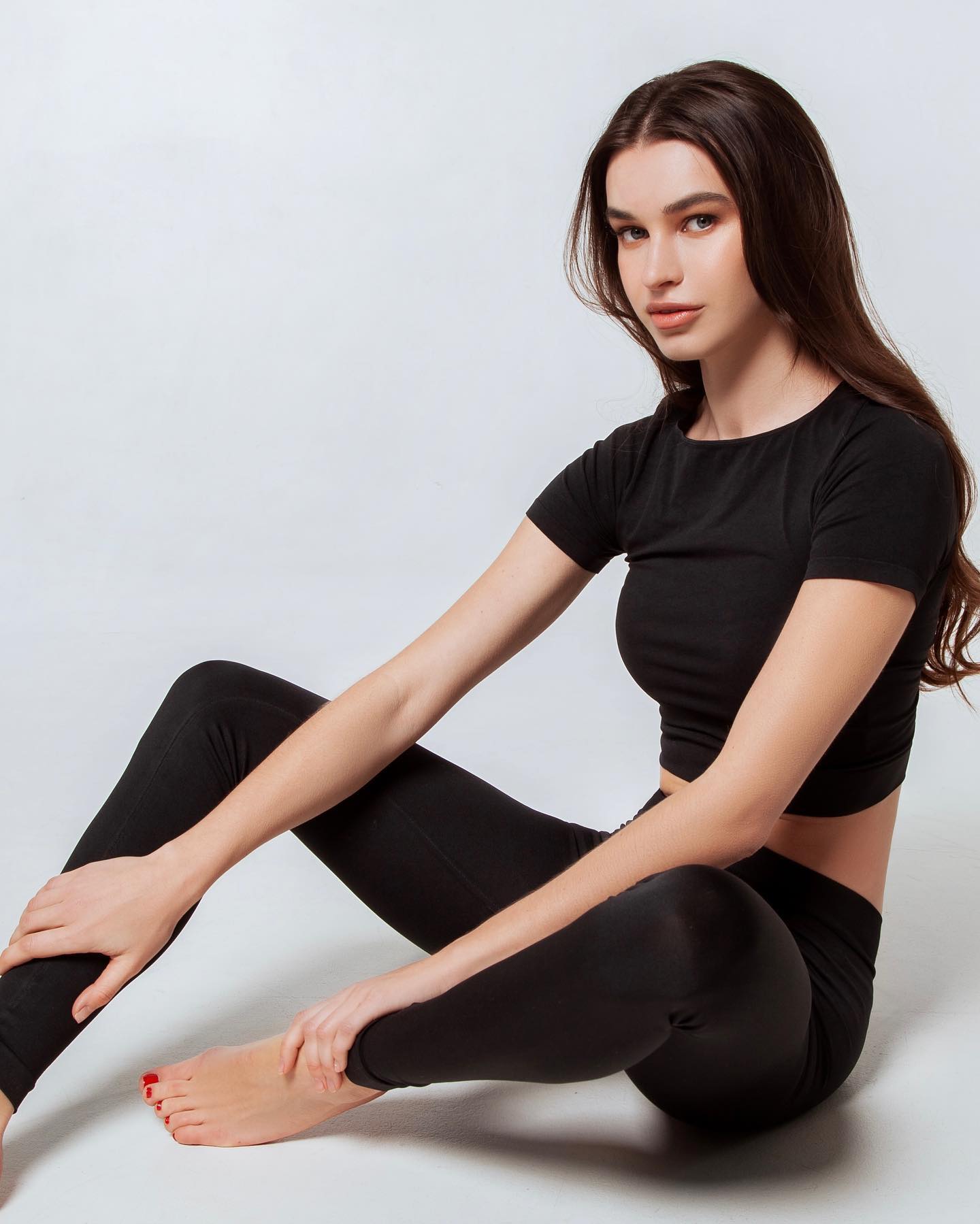 Seamless High Waist Leggings in Black